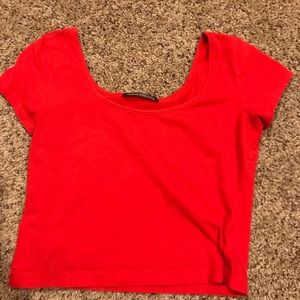 Plain Red Crop top